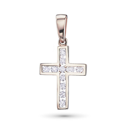 Подвеска из красного золота с бриллиантами э0201пд05163200