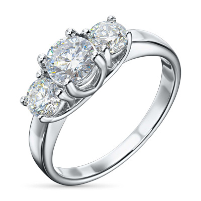 Классическое кольцо из белого золота э4012кц02187900_white