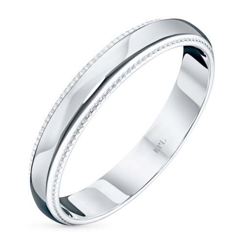 Гладкое кольцо из белого золота э0900кц03172600