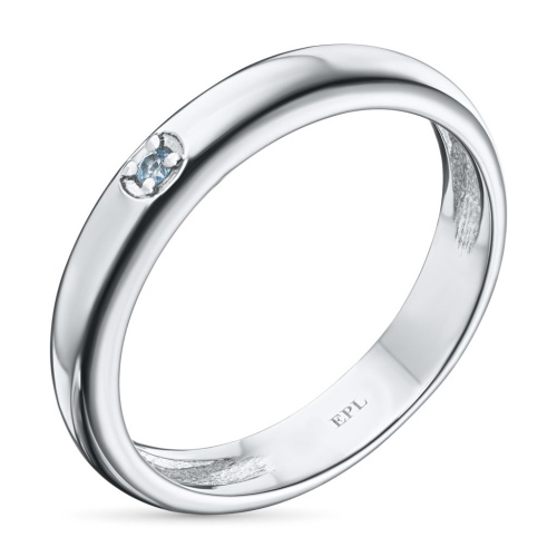 Обручальное кольцо из серебра с топазом э0609кц04220478