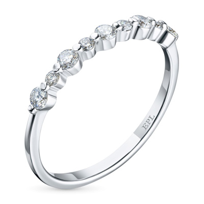 Кольцо из белого золота с бриллиантами э4701кц06200110