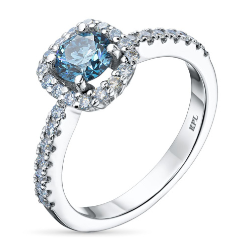 Кольцо из белого золота э0912кц08191300_blue