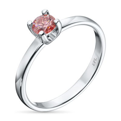 Помолвочное кольцо из белого золота э4012кц10161700_pink