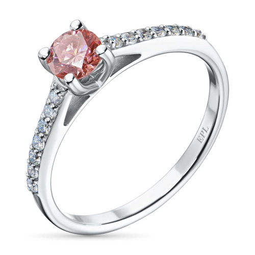 Кольцо из белого золота э4012кц11190170_pink