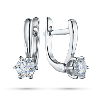 Серьги из белого золота э0912сг04184100_white