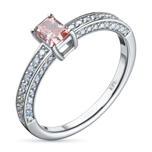 Кольцо из белого золота э0912кц11220012_pink