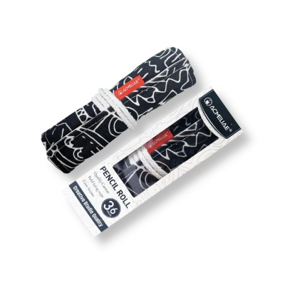 Пенал скрутка 36 отделений Acmeliae черный