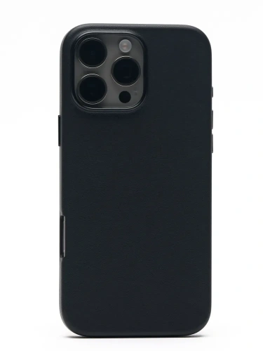 Чехол-накладка Kzdoo Mag Noble Collection MagSafe для Apple iPhone 16 Pro Max искусcтвенная кожа (черный)