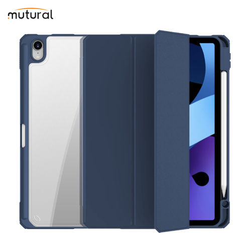 Чехол-книжка Mutural Folio Case для Apple iPad Air 4/5 и Air 11 (2024/2025), с подставкой и отделением под стилус (темно-синий)