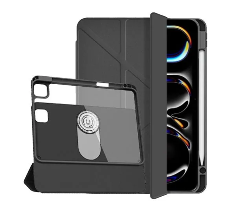 Чехол-книжка WIWU 360° Rotation Magnetic Protection Case для Apple iPad Air 13 (2024)/Air 13 (2025) (полиуретан с подставкой) (черный)