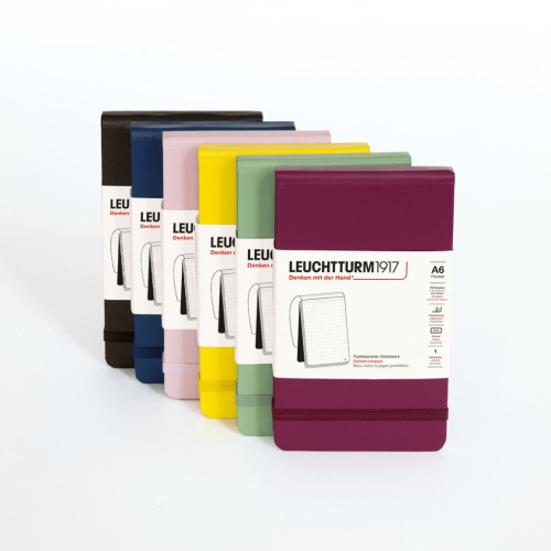 Блокнот в точку Leuchtturm Reporter Notepad Pocket 188 стр., твердая обложка темно-синий