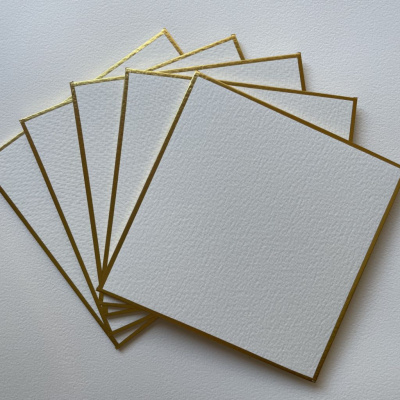 Набор бумаги для акварели Potentate 15х15 см 300 г 100% хлопок, среднее зерно , 5 листов