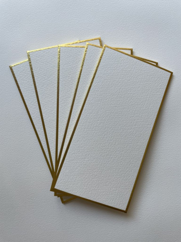 Набор бумаги для акварели Potentate 10,8х21 см 300 г 100% хлопок, среднее зерно, 5 листов