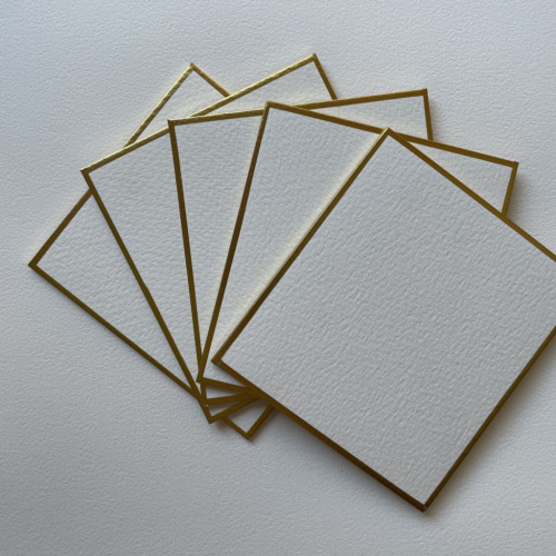 Набор бумаги для акварели Potentate 12х13 см 300 г 100% хлопок, среднее зерно, 5 листов