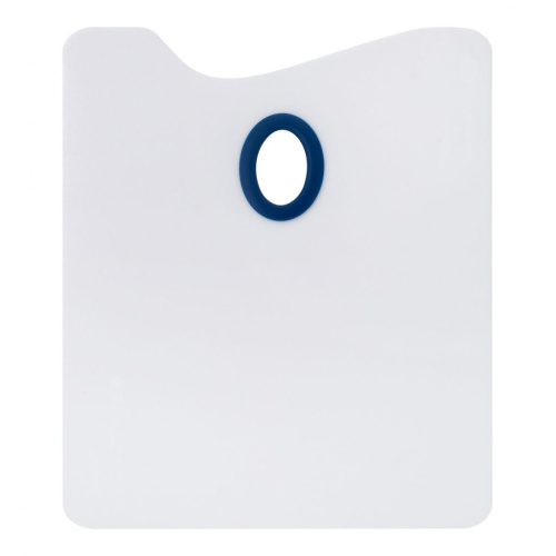 Палитра облегченная прямоугольная "Ладога" белое оргстекло, 25х30х0,2 см