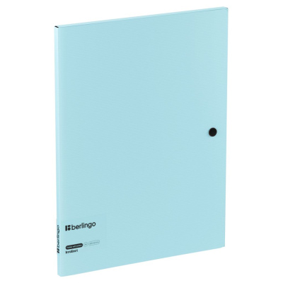 Папка на кнопке Berlingo "Instinct" А4, пластик, 600 мкм, аквамарин