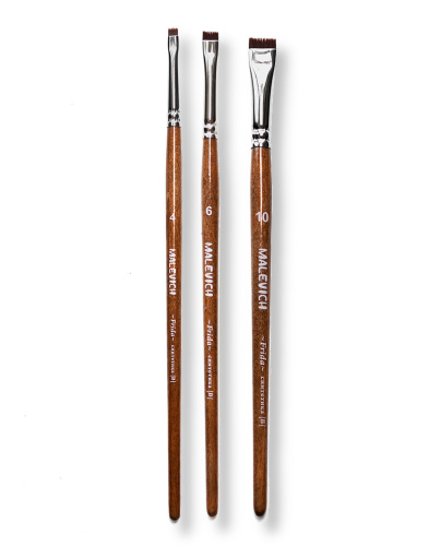 Кисть-ластик из синтетики №10 плоская Малевичъ "Frida"