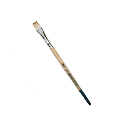 Кисть синтетика мангуст имитация №20 плоская Живописные кисти "1Т24" короткая ручка