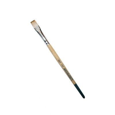 Кисть синтетика мангуст имитация №20 плоская Живописные кисти "1Т24" короткая ручка