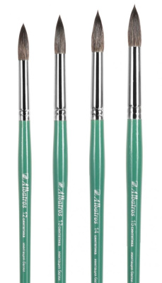 Кисть нейлон имитация Белки круглая Альбатрос