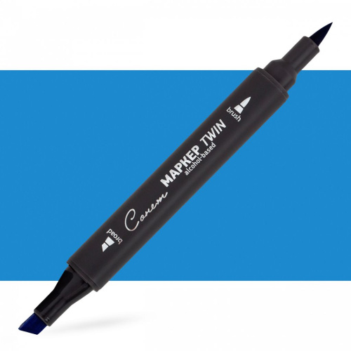 Маркер спиртовой Сонет "TWIN Brush" Ярко-голубой