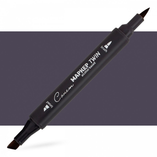 Маркер спиртовой Сонет "TWIN Brush" Сиренево-серый