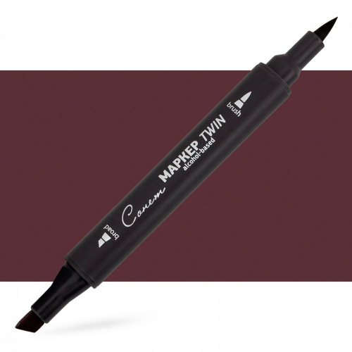 Маркер спиртовой Сонет "TWIN Brush" Красновато-коричневый