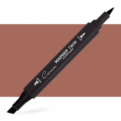 Маркер спиртовой Сонет "TWIN Brush" Махагон