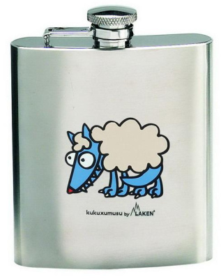 Фляга HIPFLASK Kukuxumuxu KP8-E плоская lobo