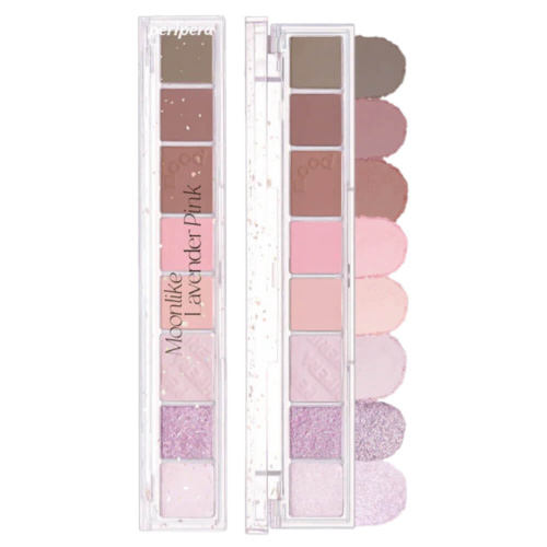 Компактная палетка теней для век Peripera All Take Mood Palette 09 Moonlike Lavender Pink