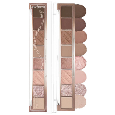 Компактная палетка теней для век Peripera All Take Mood Palette 13 Fall in Acorn
