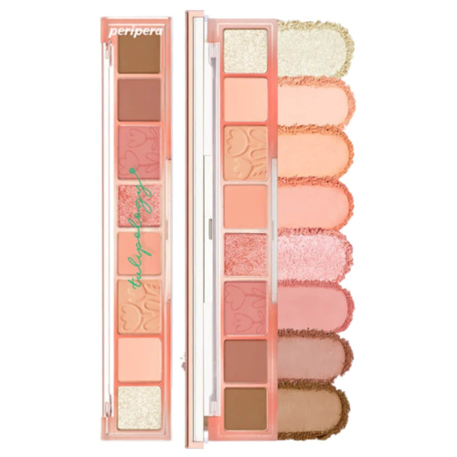 Компактная палетка теней для век Peripera All Take Mood Palette 15 Tulipology