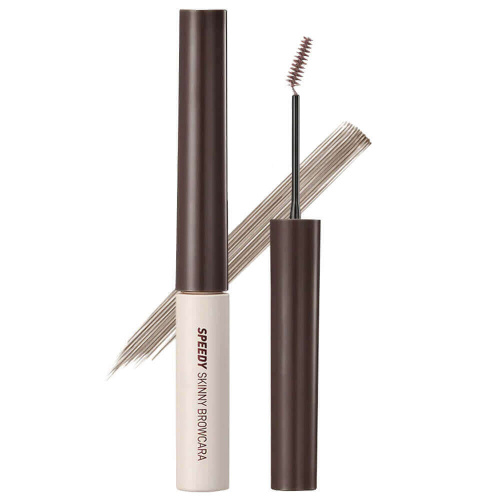 Тушь для фиксации бровей Peripera Speedy Skinny Browcara 02 Dark Brown