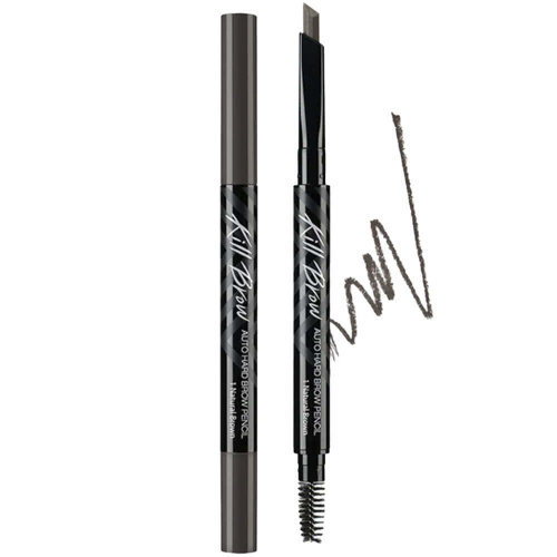 Автоматический карандаш для бровей с щёточкой CLIO Kill Brow Auto Hard Brow Pencil 1 Natural Brown