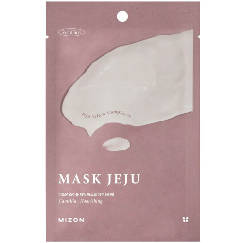 Антиоксидантная тканевая маска для лица с камелией Mizon Joyful Time Mask Jeju Camellia
