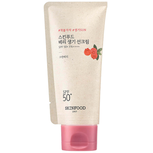 Солнцезащитный крем с комплексом ягод Skinfood Berry Glowing Sun Cream SPF50+ PA++++