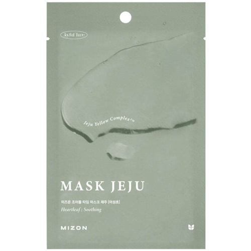 Антиоксидантная тканевая маска для лица с хауттюйнией Mizon Joyful Time Mask Jeju Heartleaf