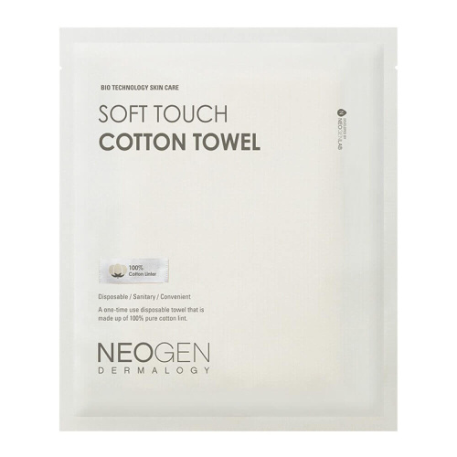 Мягкое хлопковое полотенце для лица Neogen Dermalogy Soft Touch Cotton Towel