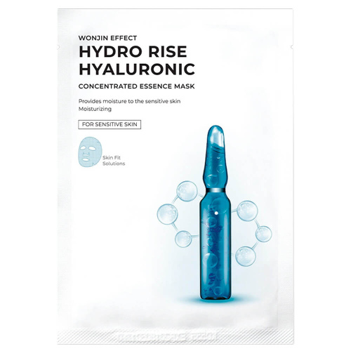 Тканевая маска с гиалуроновой кислотой Wonjin Effect Hydro Rise Hyaluronic Concentrated Essence Mask