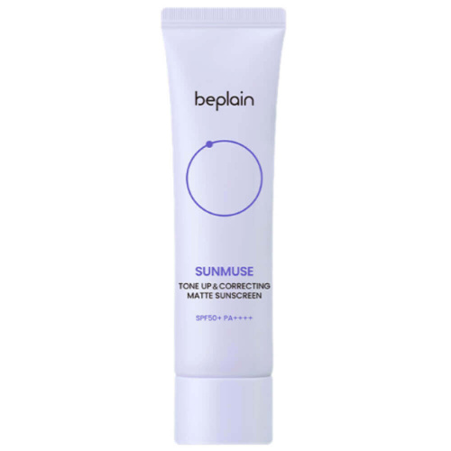 Корректирующий матовый санскрин beplain Sunmuse Tone Up & Correcting Sunscreen SPF50+ PA++++