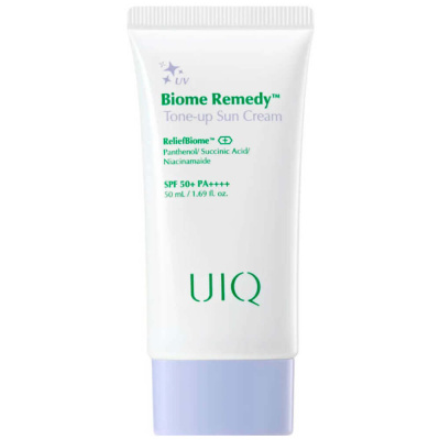 Корректирующий солнцезащитный крем UIQ Biome Remedy Tone-Up Sun Cream SPF50+ PA++++