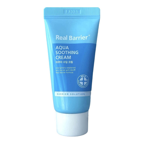 Миниатюра охлаждающего крема для раздражённой кожи Real Barrier Aqua Soothing Cream