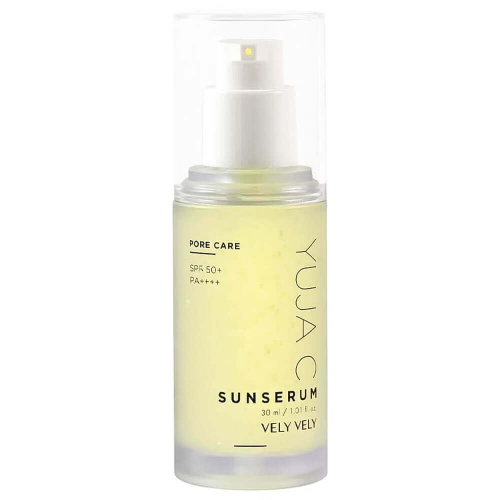Солнцезащитная сыворотка с витамином С для сияния кожи Vely Vely Yuja C Sun Serum SPF50+ PA++++
