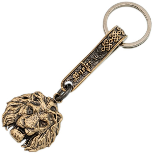 Брелок Лев, бронза