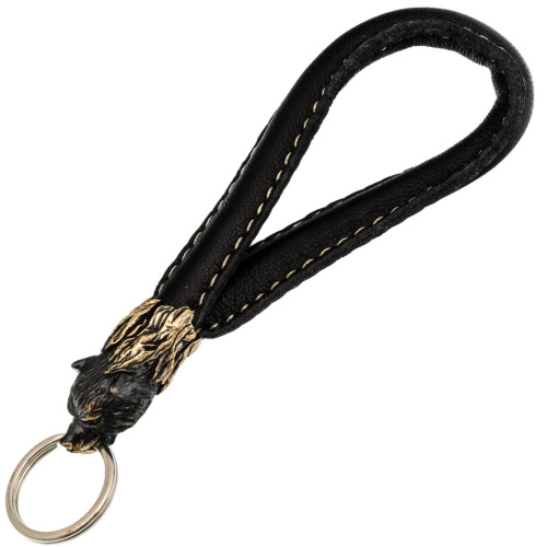 Брелок Медведь, бронза