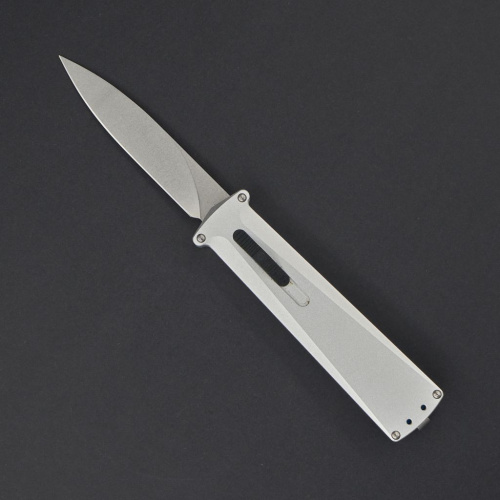 Автоматический нож Daggerr Кощей Slim SW, сталь D2, рукоять белый алюминий