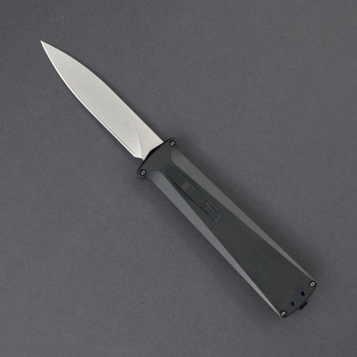 Автоматический нож Daggerr Кощей Slim, сталь D2, рукоять черный алюминий