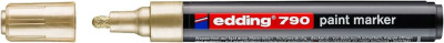 Маркер декоративный Edding "790" с лакирующим эффектом, 2-4 мм с круглым наконечником, золото