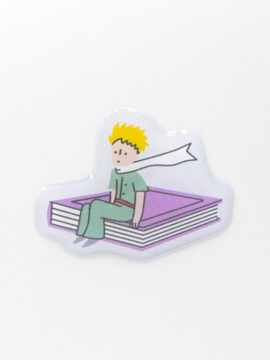 Стикер объемный "МП. Принц на книге"