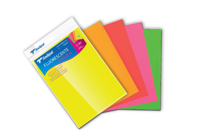 Бумага с флуоресцентным покрытием Sadipal 50х65 см 250 г Желтый